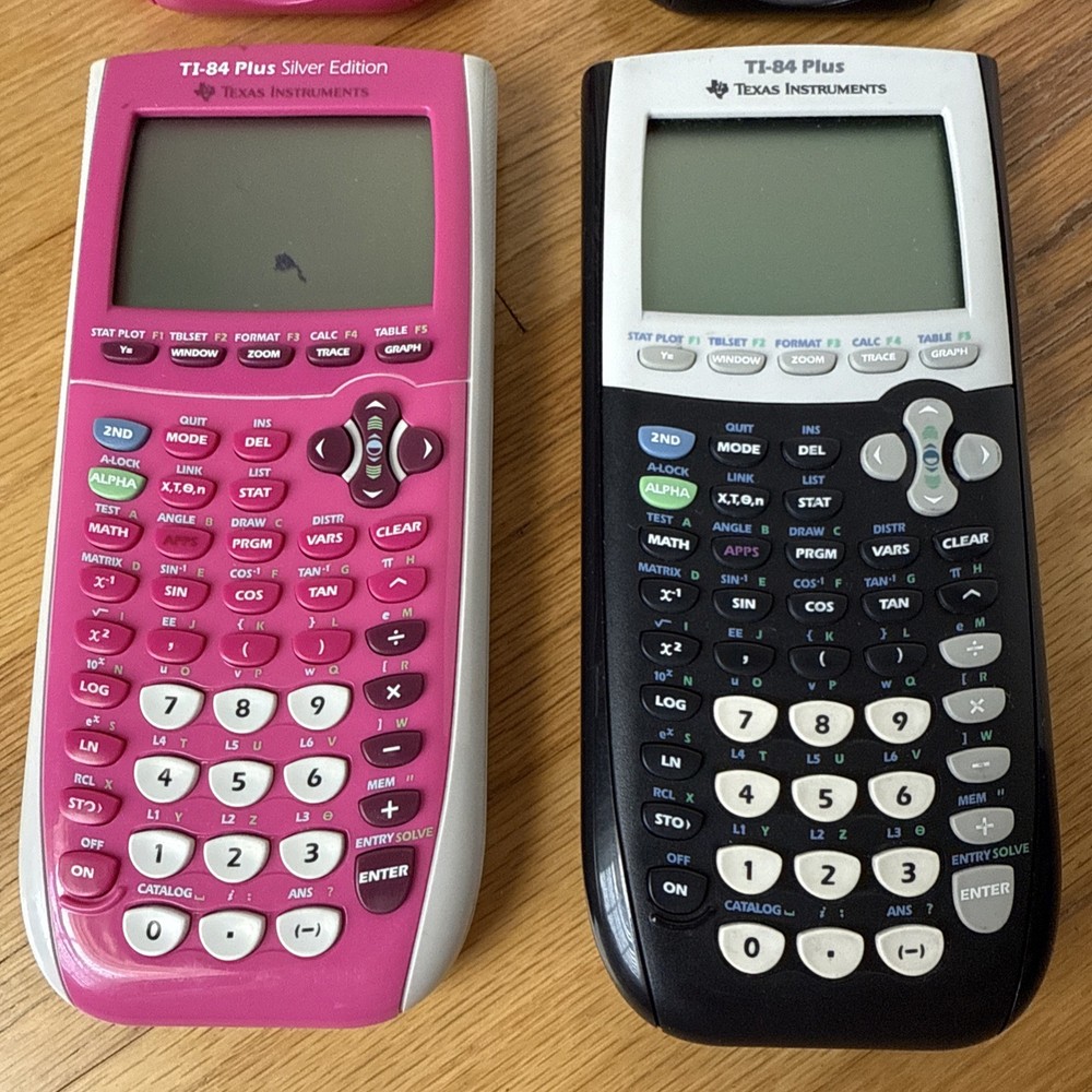 TI-84 Plus Pink Silver Edition & TI-84 Plus Black – Texas Inst. Calcutors Work