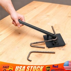 Rebar Bender Manual Bending Tool Heavy Duty Steel W/ 6 Dies Hand Equipment Set