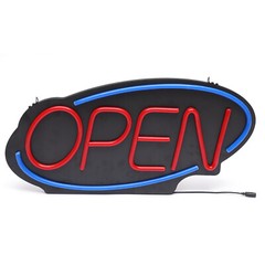 LED Open Sign Neon Light Bright for Restaurant Bar Pub Outside Wall Decor PVC