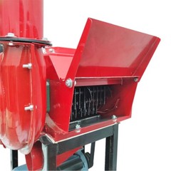 Dry-Wet Straw Hay Cutter Crusher Grain Grinder with Conveyor&Dust Collector 220V