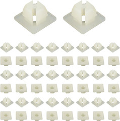 50Pcs Nylon License Plate Screw Inserts Self Tapping Threaded Retainers