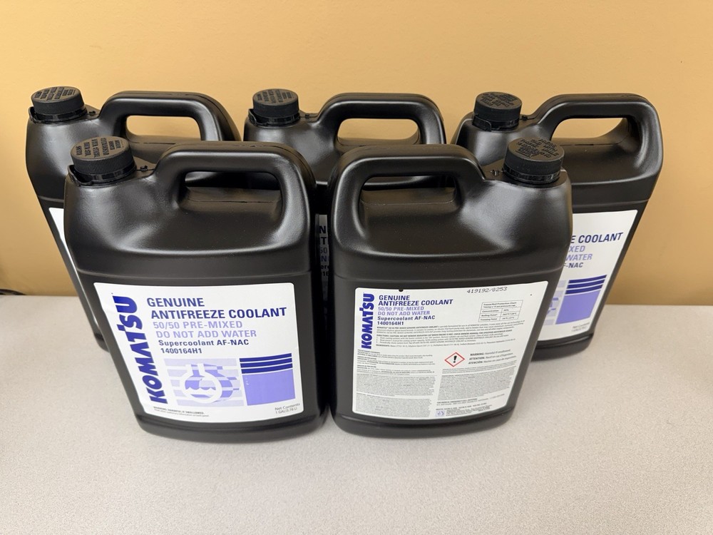 Komatsu Antifreeze Coolant AF-NAC 50/50, 5 – 1 gallon jugs