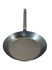 Vollrath 12 1/2 inch French Style Fry Pan Carbon Steel 58930 Single Pan