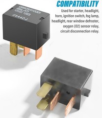 2 Pack AC Relay Starter Relay 12V 30A 4 Pins G8HL-H71 for Car AC Fan