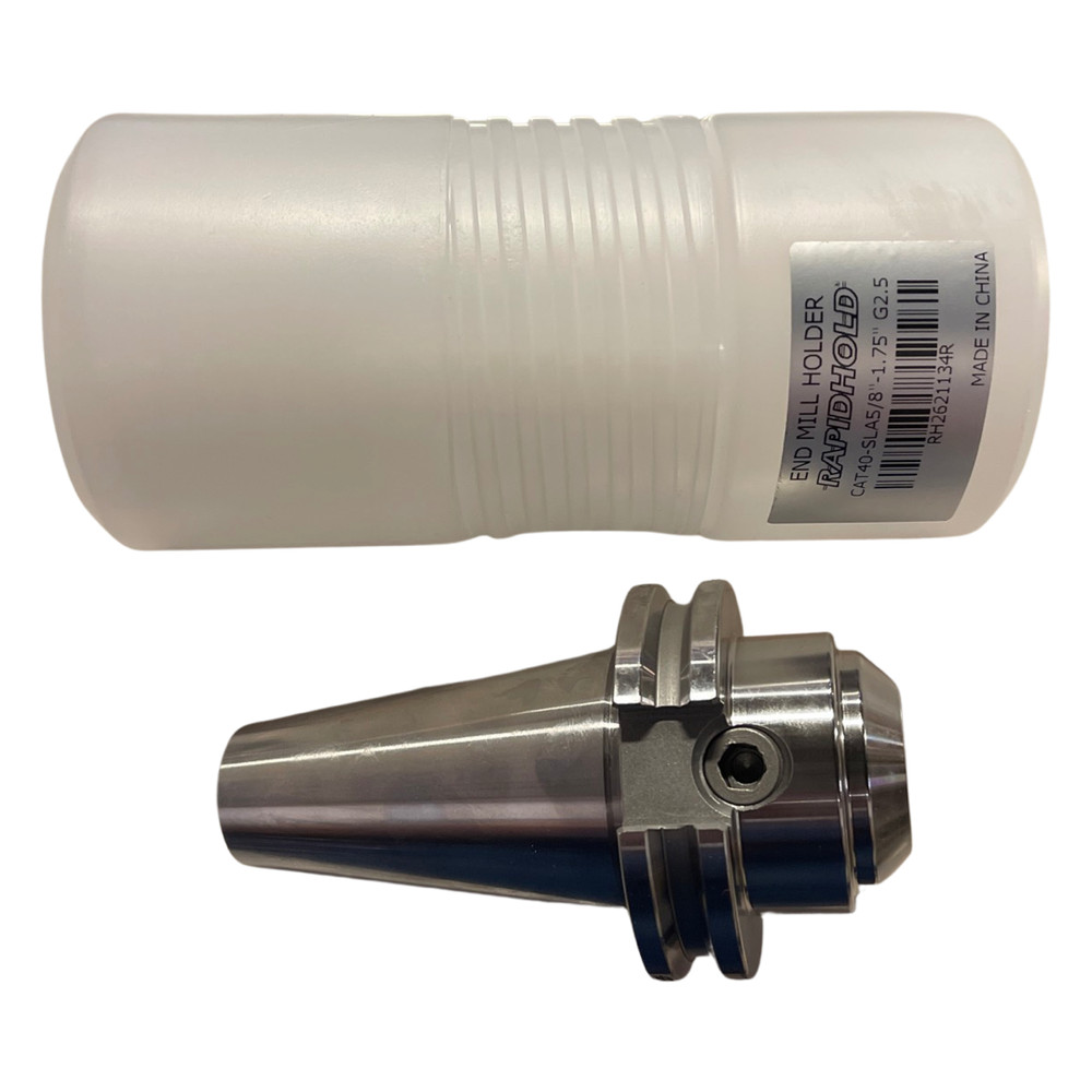 RapidHold CAT40 5/8″ End Mill Holder 1.75″ Protruding Length G2.5