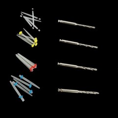 Dental Endodontic Posts Endo Fiber Post Kit 1.2mm 1.4mm 1.6mm 1.8mm +4* Drills