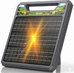 Solar Electric Fence Charger 45-Mile 1.0J 12KV Solar Fence Charger for Livestock