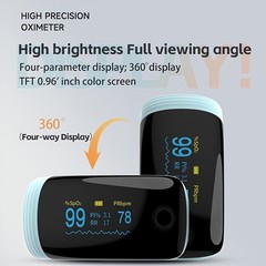 Rechargeable Pulse Oximeter Fingertip Oxygen Monitor Fingertip w/SpO2 Pulse Rate