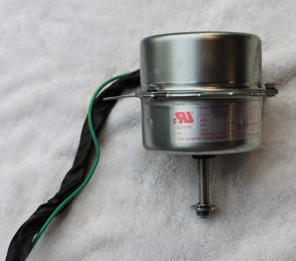 YY025-824PL01-001 AIR CONDENSER FAN MOTOR FITS MULTIPLE BRANDS ZHONG SHAN