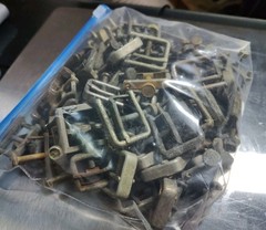 Lot of 85 HOFFMAN Screw Compressor Clamp Open Tube Tubing 3.5 pounds