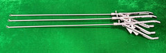 3pc Laparoscopic Bariatric Needle Holder Straight & Curved Jaw 5mmx45cm Reusable