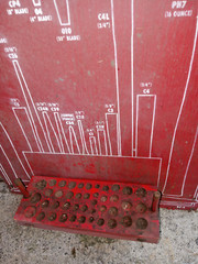 BONNY HAMMER ANTIQUE BARN FIND GENERAL STORE WALL HANGING DISPLAY RACK