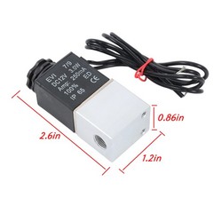 2X 1/4″ Fast Response Electric Air Water Solenoid Valve 12V DC Normally Closed
