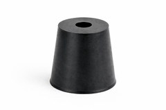 #4 Solid Rubber Stoppers 1 Hole Lab Tapered Plug Bung Cork Fits 13/16″ to 1″ ID