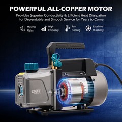 Air Conditioner Vacuum Pump 3.5 cfm HVAC Coolant Repair Recharging & Evacuation