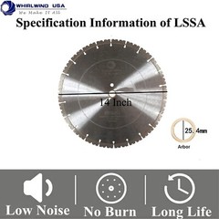 Diamond Blade 14″ Laser Welding Circular Saw for Concrete Masonry Stone Granite