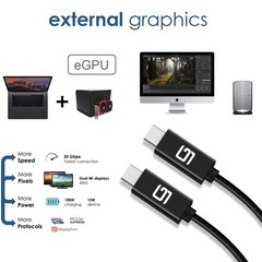 USB-C to USB-C Cable (20Gbps) SuperSpeed [Certified] USB Type-C to USB Type-C…