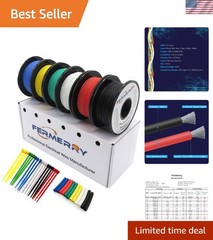 Complete 18 AWG Silicone Wire Kit – 25ft Spools, 6 Colors & Accessories Included