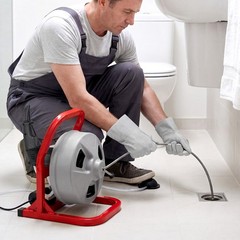 VEVOR Drain Cleaner Machine 50FT x 5/16″ Manual Feed with 228RPM Electric Drill