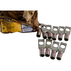 NEW Ilsco SWS-1/0-12 SureCrimp Copper Compression Lug 1/0 AWG 1/2 Stud Lot 10