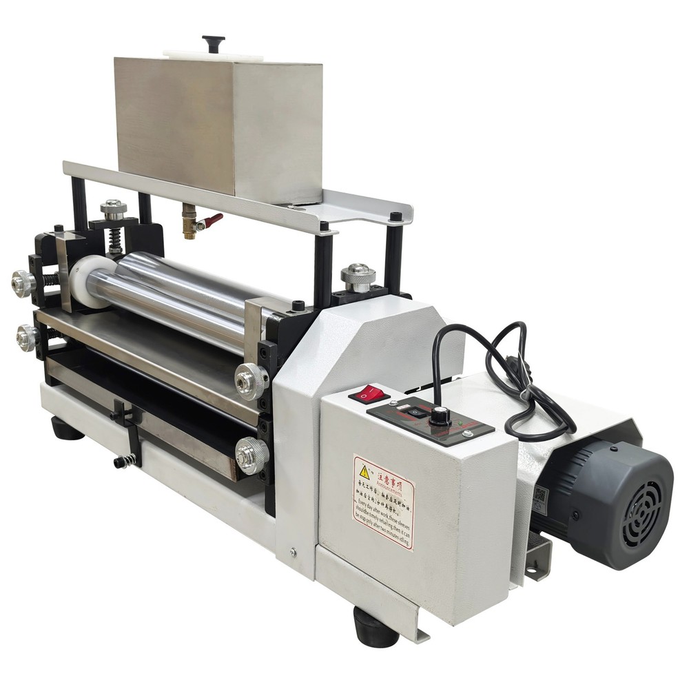 110V Automatic Double-sided Glue Coating Machine for Paper & Leather Soft Roller