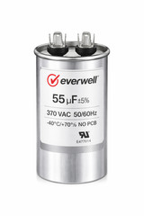 55×370 Multi-Purpose Run Capacitor – 55µF 370VAC – 50/60Hz