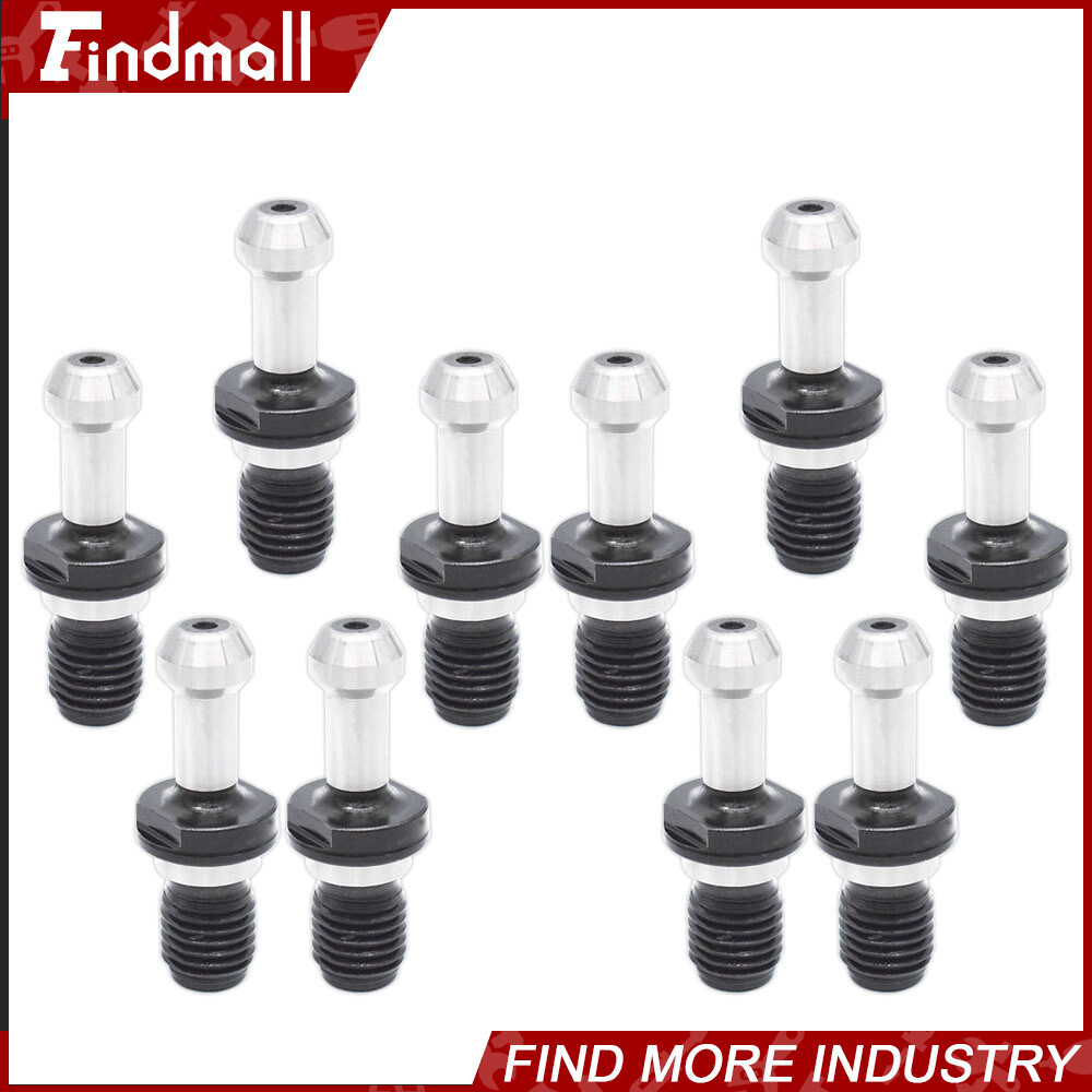 Findmall 10pcs BT40 45°0.589″ Pull Stud Retention Knob Fit For Hass Kia Toshiba