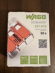 Wago Wire Connector 30 Pack Box 221-613 NEW SEALED