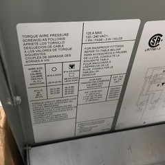 Eaton 125A Power Outlet Panel Surface Mount 1PH 3W Outdoor CHU2G2GKGS