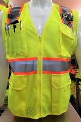 FX Two Tone High Visibility Reflective Yellow Safety Vest (XSmall-5XL)