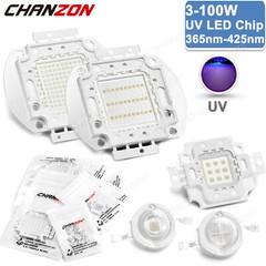 High Power Uv Light Beads Led Chip 3W 5W 10W 20W 30W 50W 100W Ultraviolet Diodes