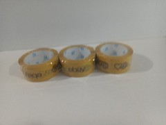 3 Rolls Official eBay Brand Logo Yellow Packing Packaging Tape Shipping 2″ X 75”