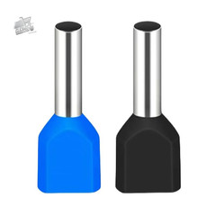 115 Electric Capicorda 2x1mm² Blue/Black: Double Insulated Compass Terminals