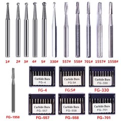 Dental Tungsten Carbide Bur FG RA CA HP Drills Burr For High/Low Speed Handpiece
