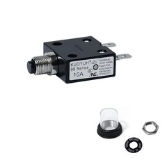 Thermal Circuit Breaker 3-50 Amp Push Button Manual Reset 50V DC 125/250VAC