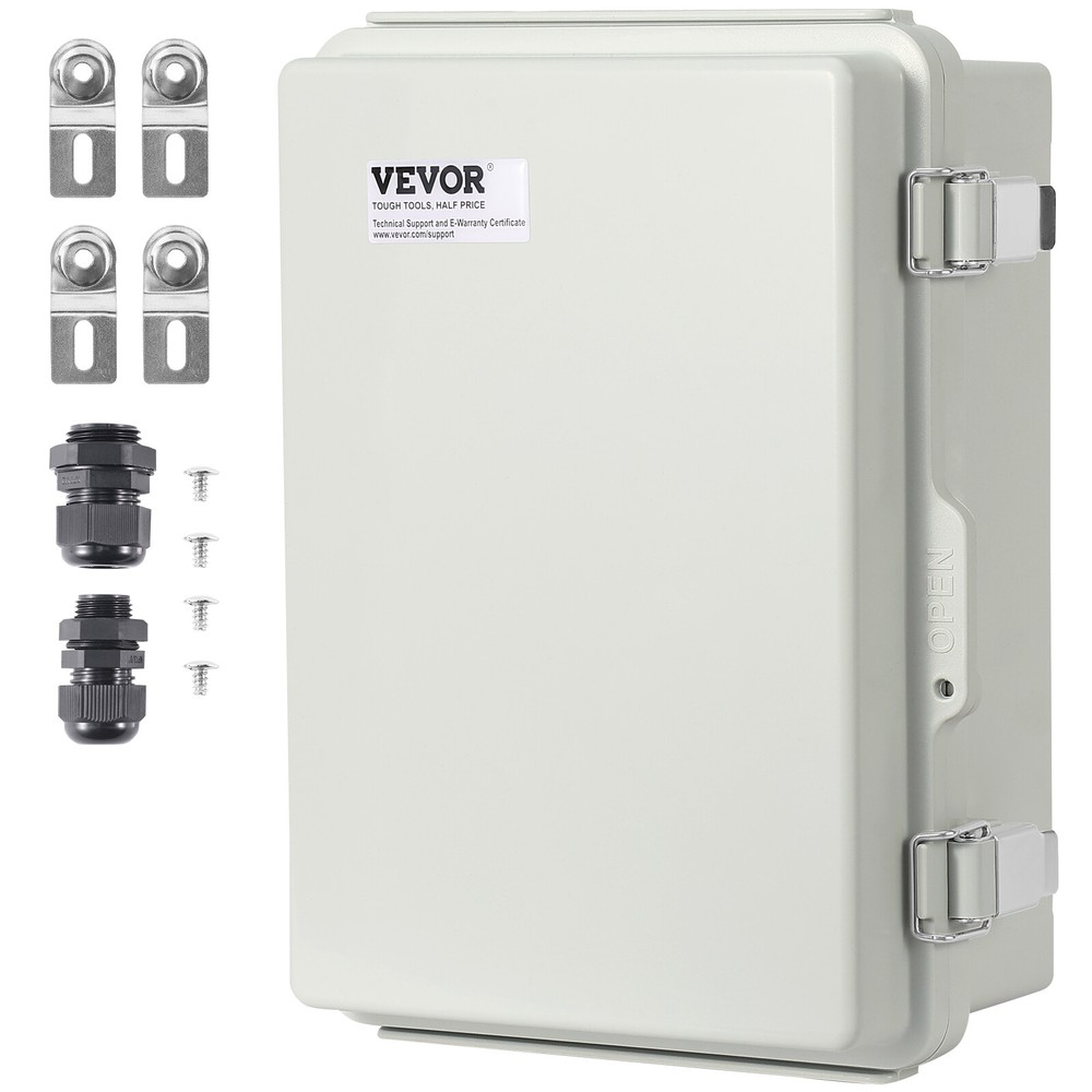 VEVOR Outdoor Junction Box 11.81×7.87×7.08 in ABS Plastic Electrical Enclosure