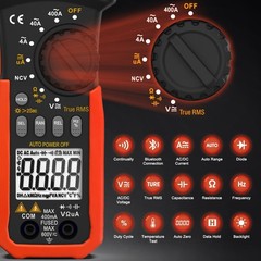 Bluetooth TRMS 4000 Counts Digital Clamp Meter Auto Range AC DC Amp Volt Ohm NCV