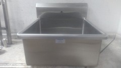 Sani-Lav U24242 24 In Bowl Length/Width 2 GPM Stainless Steel Utility Sink