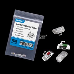 10X AZDENT Dental Ortho Buccal Tubes Bondable 1st/2nd Molar Roth/MBT 022