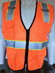 FX Three Tone High Visibility Reflective BLACK Safety Vest (Small-4XL)