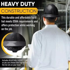 Crew Full Brim Hard Hat with Fas-trac Suspension With Cooling Vents