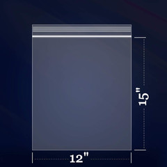 – 500 Count – 13″ X 15″ Clear Reclosable Zip Plastic Poly Bags – 2 Gallon Zip Ba