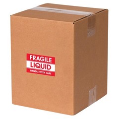 Tape Logic Aviditi Tape Logic 2″ x 3″,”Fragile Liquid Handle with Care” Red/W…