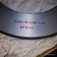 norton diamond wheel D320-N100B-1/4 320 Grit Diamond Abrasive For Surfaces