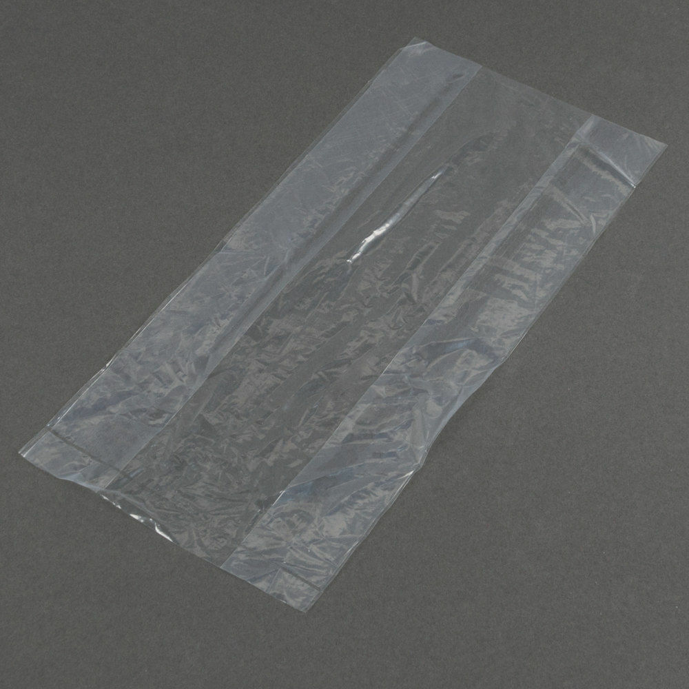 Gusseted Poly Bag 10x8x24 Clear 100 count Heavy Duty gauge for Produce & Meat