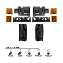 EPIC LIGHTING OE Spec-B Replacement Halogen Headlights Signal Lights Side Mar…