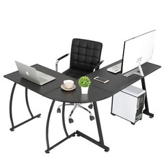 58″ L-Shaped Computer Desk Gameing Corner Desk PC Laptop Table Workstation Home