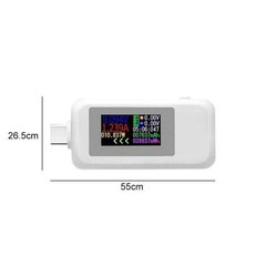 Type-C Power Tester Voltage Current Capacity Meter USB-C Multimeter 5A 4-30V C