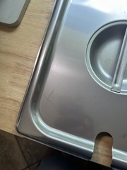 Hubert 1/2 Size Slotted Steam Table Pan Cover lid 22 Gauge 18-8 Stainless NSF