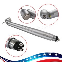 Dental 45 Degree Surgical LED High Speed Handpiece 4 Hole Single water Spray